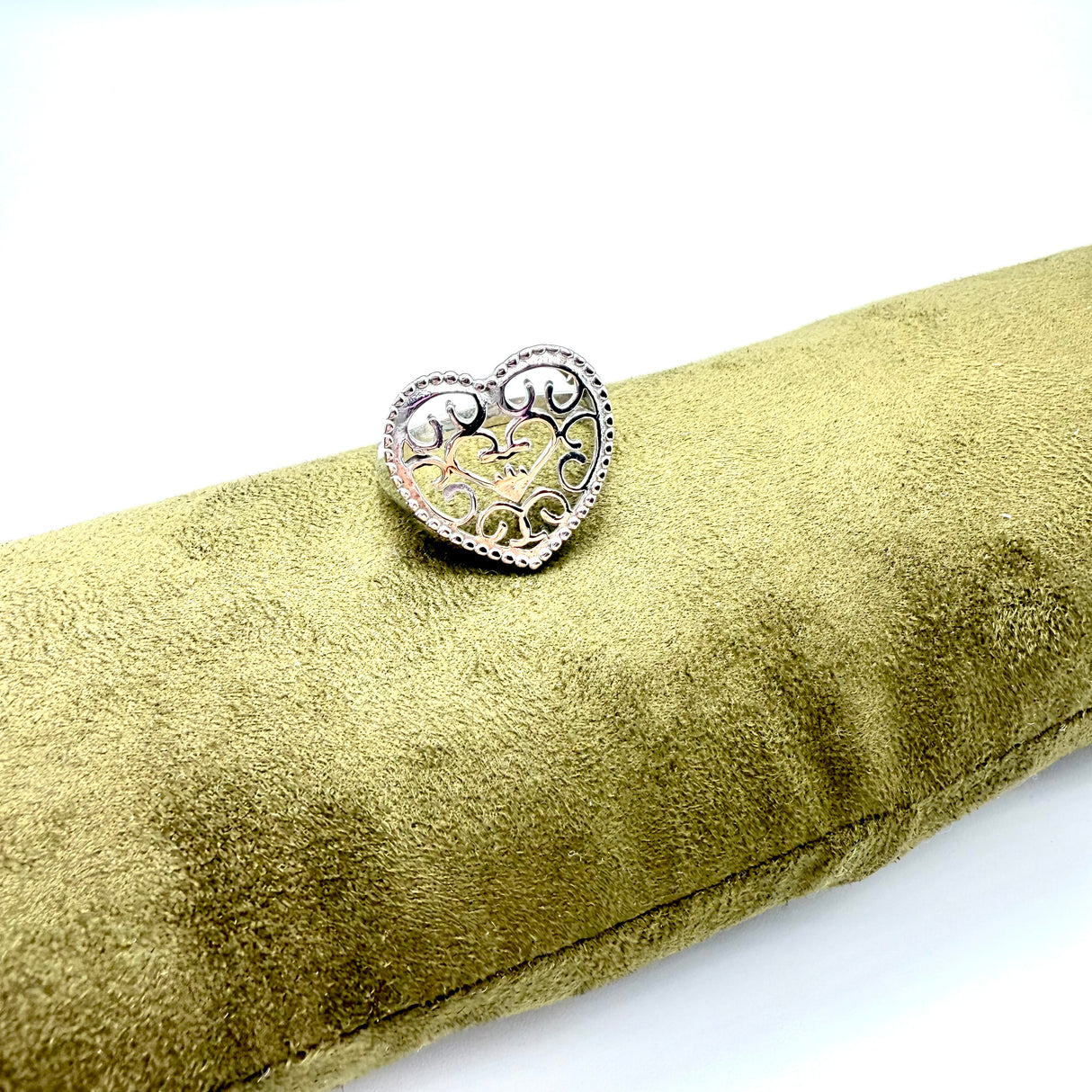 Anello Cuore Ricamo Argento925