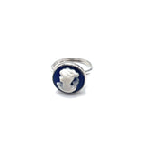 ANELLO CAMMEO DONNA BLU SLIM ARGENTO925