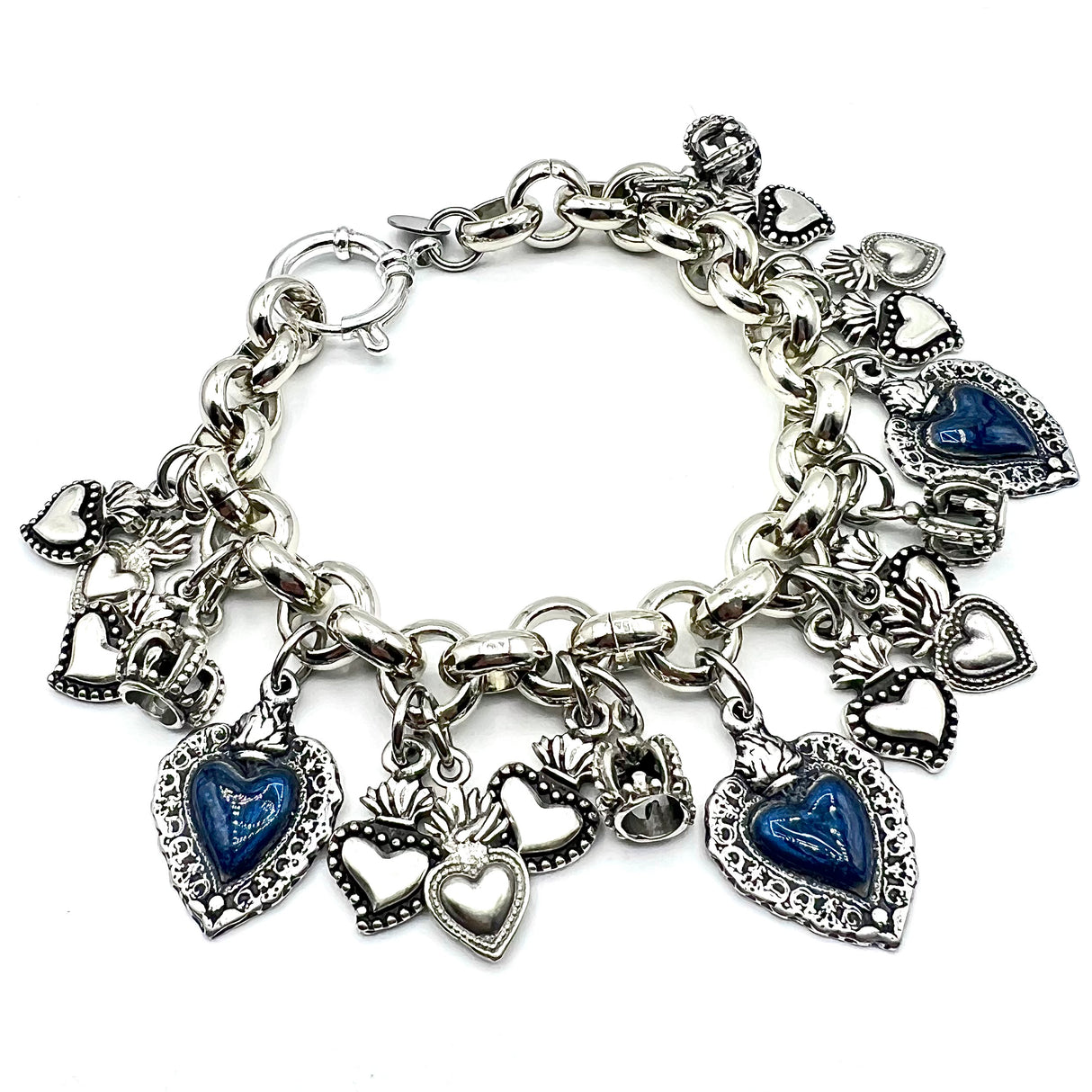 BRACCIALE LUCKY CUORE SACRO BLUE