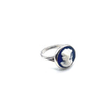 ANELLO CAMMEO DONNA BLU SLIM ARGENTO925