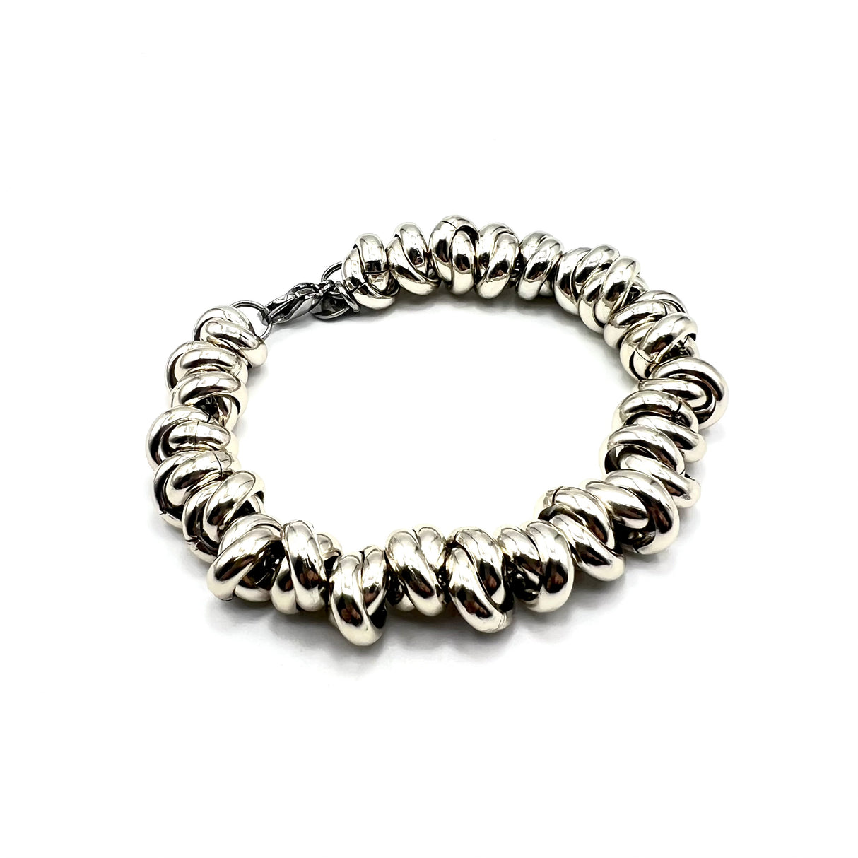 Bracciale anellini Alluminio Silver