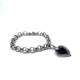 Bracciale Cuore Sacro Nero