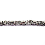 Bracciale Bizantina con anelli ritorti 0,8 mm