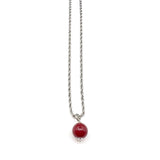 Collana Torcione Granato Rosso