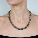 Collana rolò acciaio 49 cm