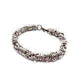 Bracciale Bizantina con anelli ritorti 0,8 mm