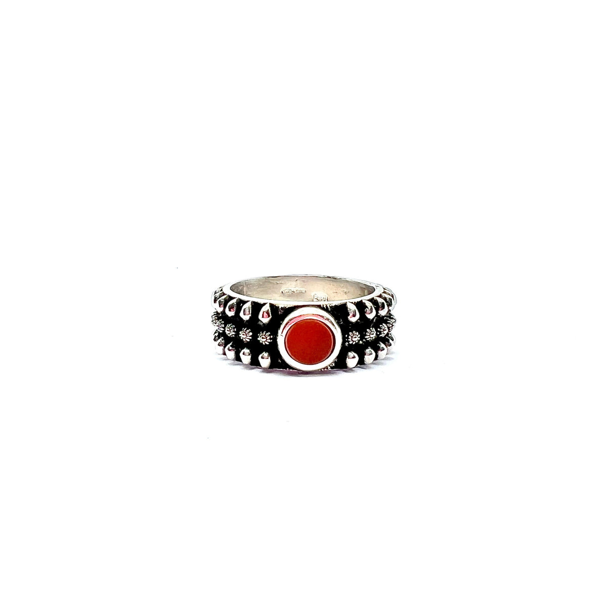 Anello Etnico Argento925 Rosso