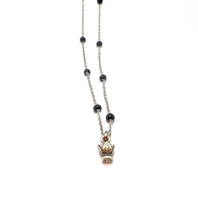 Collana Rosario Black Pumino