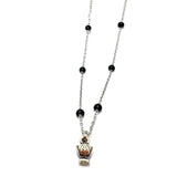 Collana Rosario Black Pumino