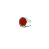 Anello Rotondo Arancio-Corniola